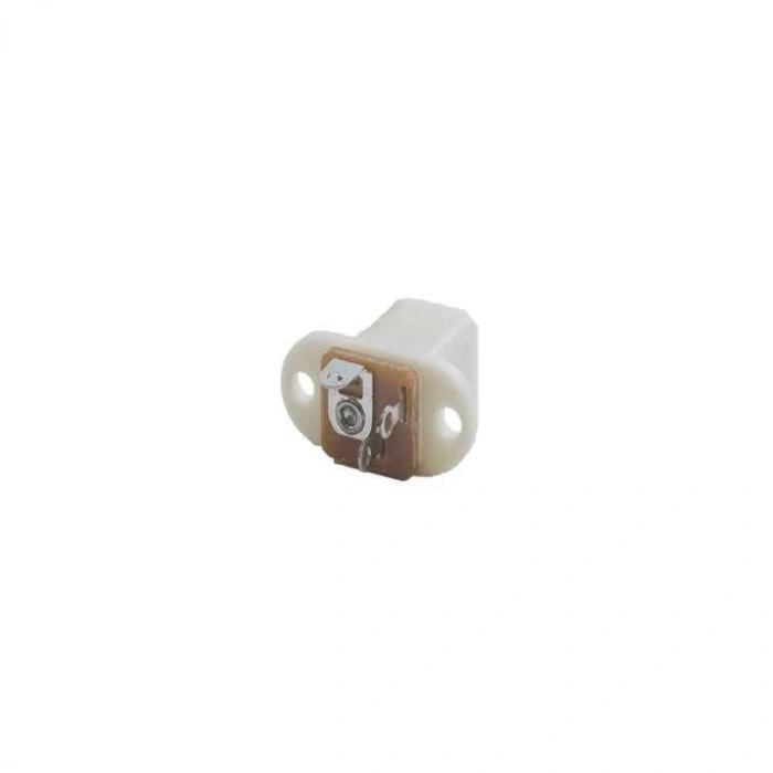 5.5x2.1mm Beyaz DC Jack Şasesi - Jak Girişi