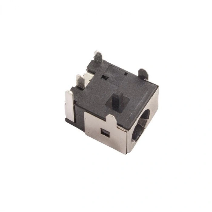 5.5x2.5mm DC Jack Şasesi - Yandan İğne Bacak