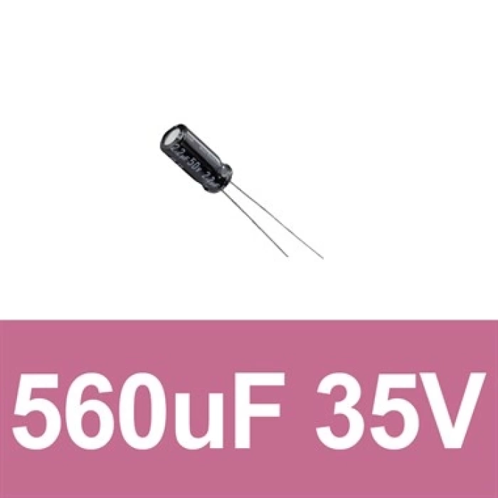 560uF 35V Elektrolitik Kondansatör (10 Adet)