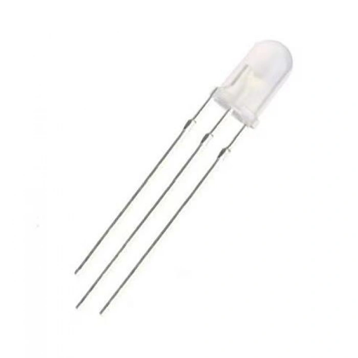 5mm Şeffaf RGB LED Katot 3 Pin