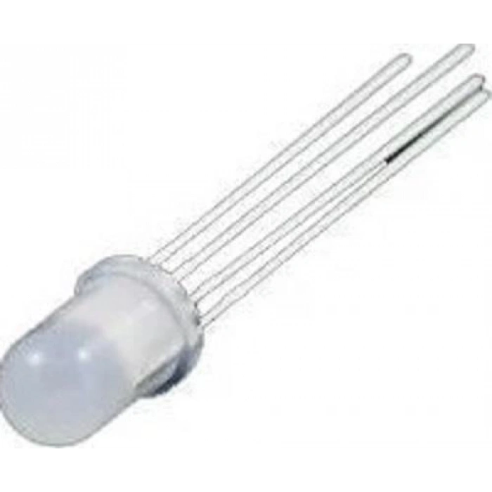 5mm Şeffaf RGB LED Katot 4 Bacaklı