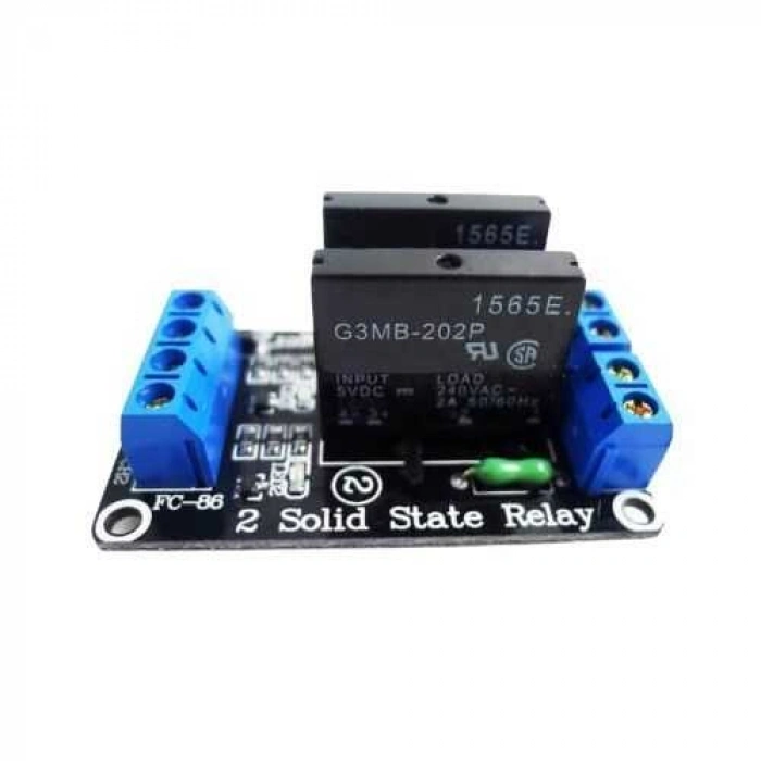 5V - 2 Kanal Solid State Röle Kartı (5V 2A)