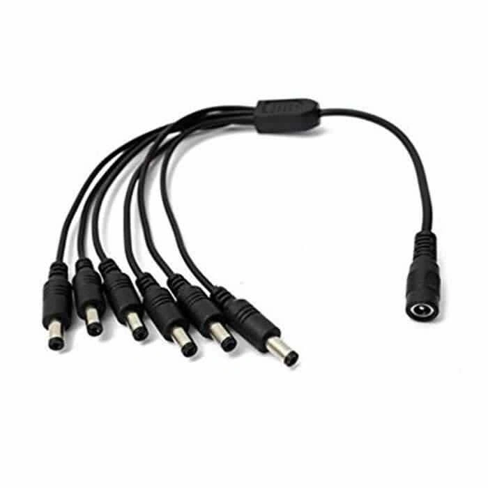 6 Başlı DC Adaptör Çoklayıcı Kablo