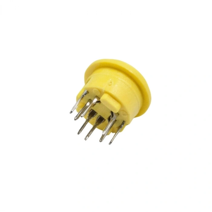 6 Pin Dişi Mini DIN Konnektör - Panel Tipi
