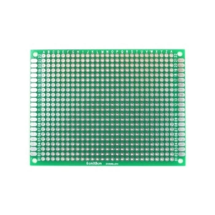 60x80mm Delikli Pertinaks Levha PCB