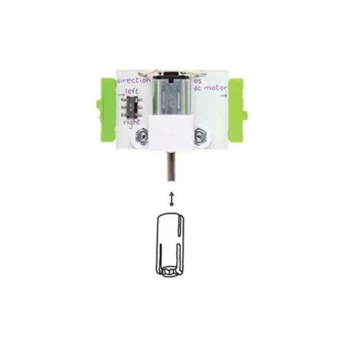 LittleBits Motormate (D Şaft) Motor Tekerlek Bağlantı Parçası