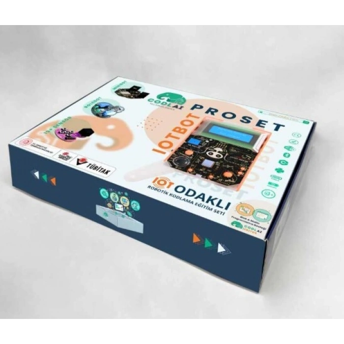 Codlai ProSet IoT Tabanlı Robotik Kodlama Seti (Minibot + Rolebot + IoTBot + 19 Sensör)