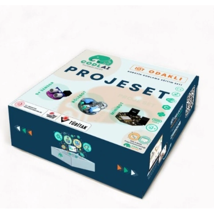 Codlai ProjeSet IoT Tabanlı Robotik Kodlama Seti (Minibot + Rolebot + 9 Sensör)