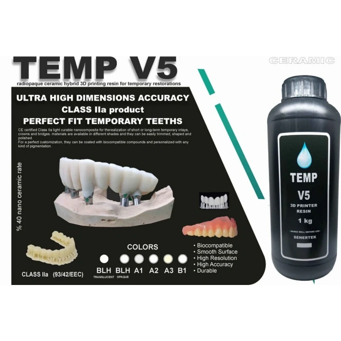 Senertek Temp V5 Dental Geçici Kron Reçinesi
