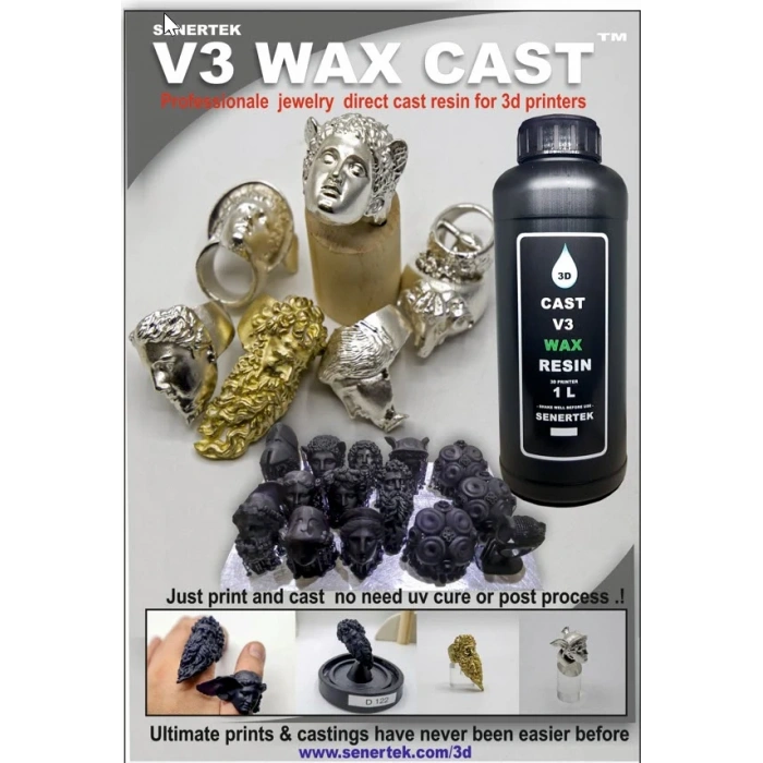 Senertek Cast V3 Mum Bazlı Döküm Reçinesi