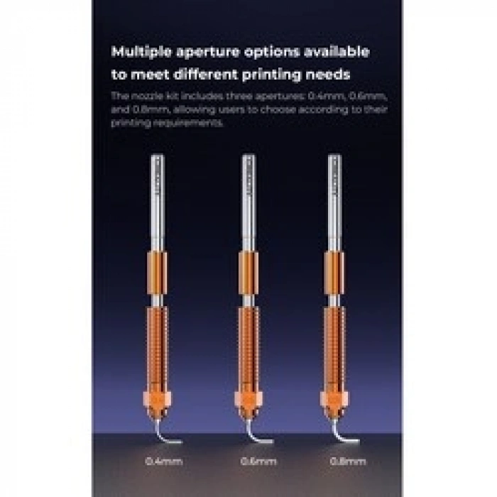 0.8mm Creality Unicorn Quick-Swap Nozzle - K1, K1C, K1 Max - Yeni Nesil
