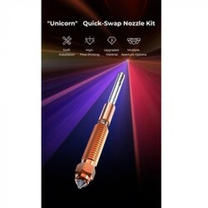 0.8mm Creality Unicorn Quick-Swap Nozzle - K1, K1C, K1 Max - Yeni Nesil