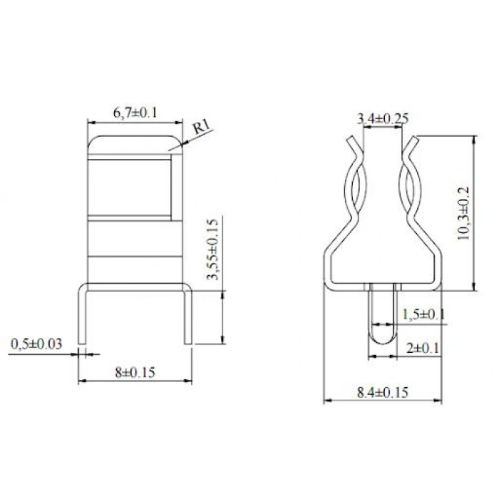 6x30 PCB Klipsli Sigorta Yuvası