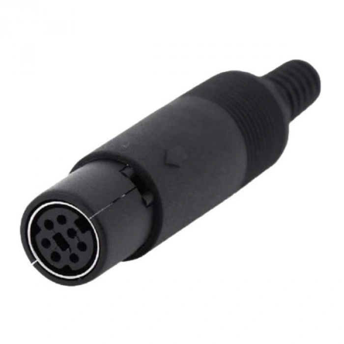 7 Pin Dişi Mini DIN Konnektör