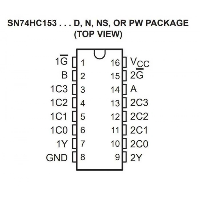 74HC153 SMD Entegre
