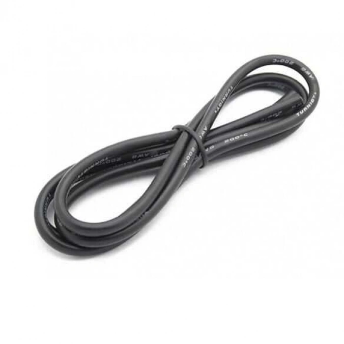 8 AWG Silikon Kablo Siyah - 1 Metre