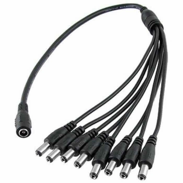 8 Başlı DC Adaptör Çoklayıcı Kablo