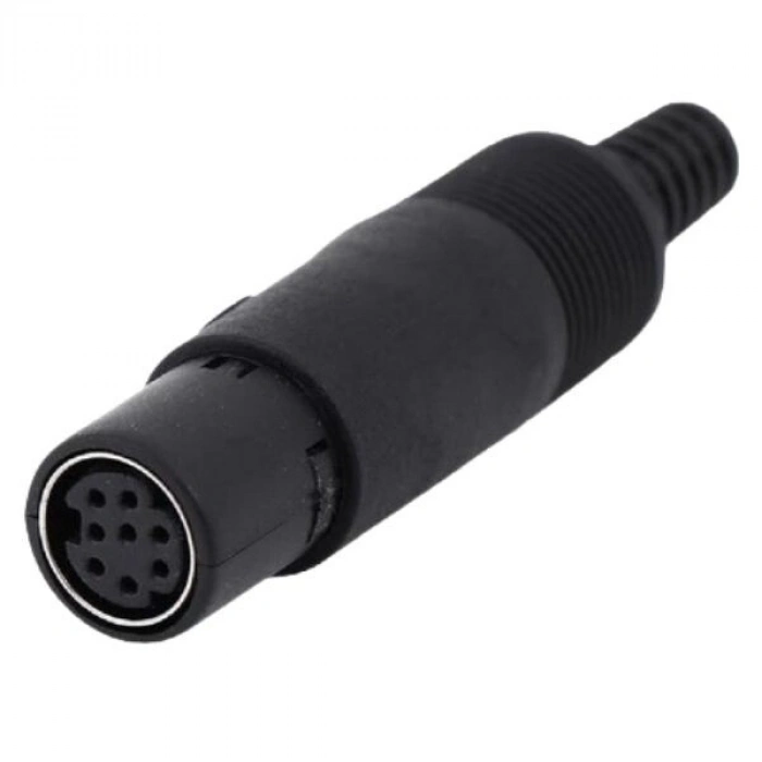 8 Pin Dişi Mini DIN Konnektör
