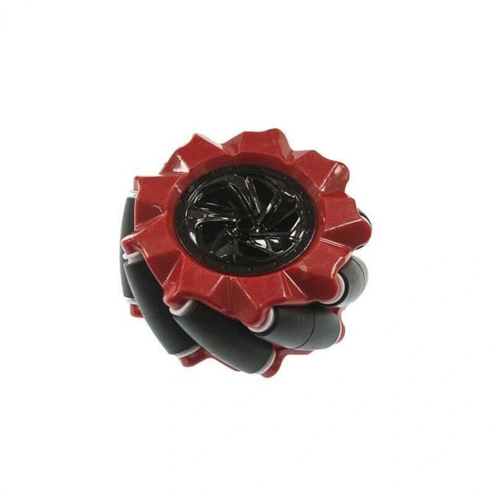 80mm Kırmızı Omni Mecanum Tekerlek - Sağ