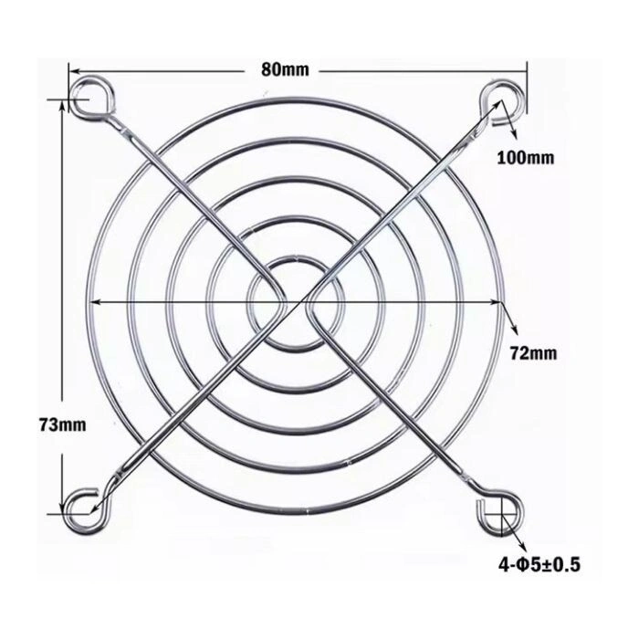 80x80mm Fan Koruma Teli