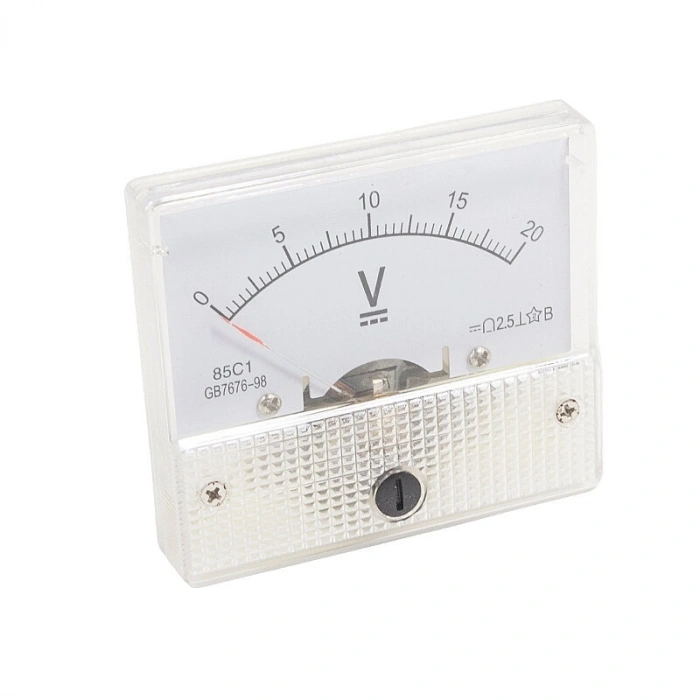 85C1 DC 0-20V Analog Panel Tip Voltmetre