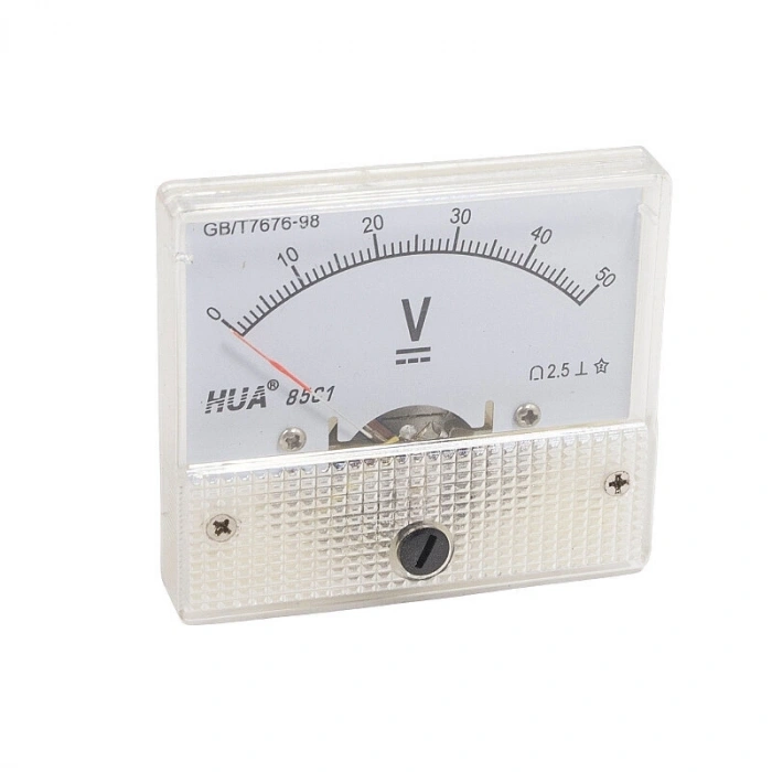 85C1 DC 0-50V Analog Panel Tip Voltmetre