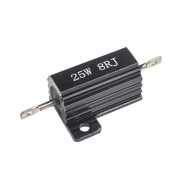 8R 25W 5% Alüminyum Direnç - Siyah
