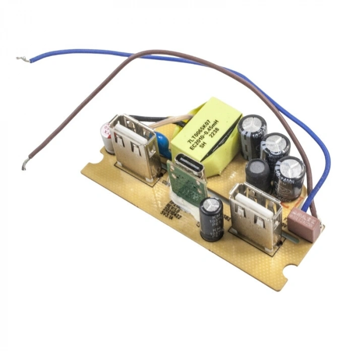 AC 220V - 2X USB 5V 2A + Type-C 5V 3.1A Dönüştürücü Adaptör Devresi
