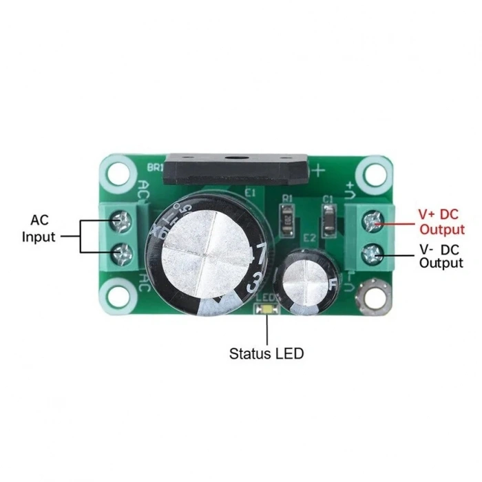 AC/DC 0-20V 8A 4700UF/35V Doğrultucu Güç Filtresi