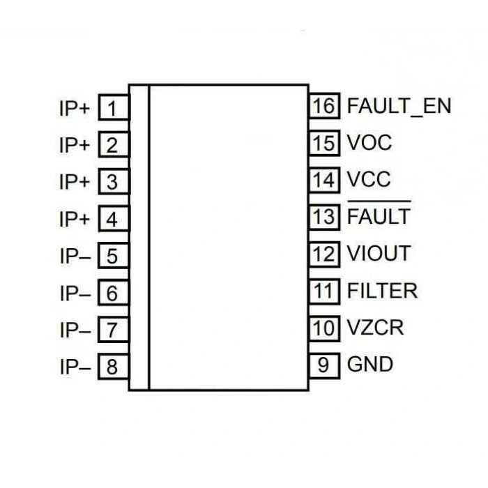 ACS710 25A SOIC-Wide-16 Smd Akım Sensörü Entegresi
