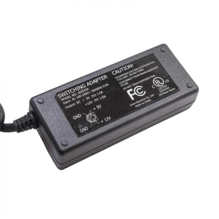 AD025A 5V/12V 1.5A Çiftli/Dual Adaptör - 4 Pinli