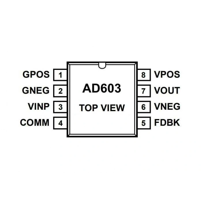 AD603ARZ SOIC-8 Smd Op-Amp Entegresi