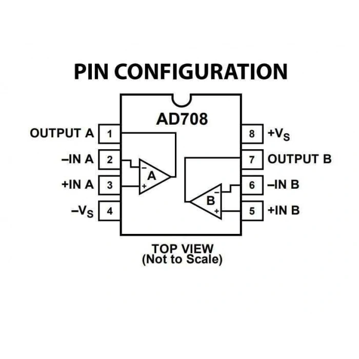 AD708JNZ DIP-8 30uV 4.5mA OpAmp Entegresi