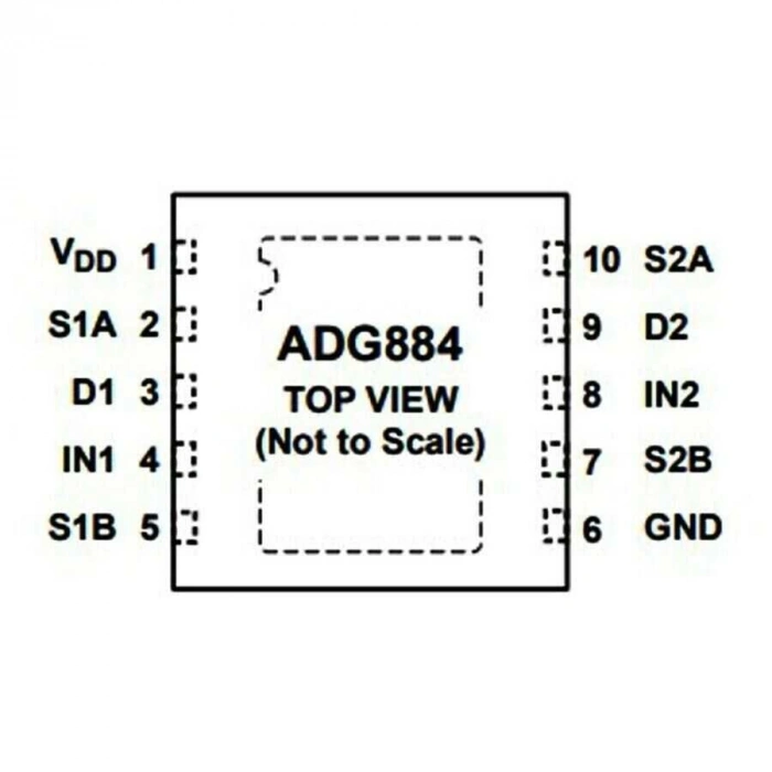 ADG884BRMZ MSOP-10 Smd Switch Entegresi