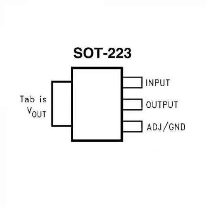 AMS1117 SMD 3.3V Voltaj Regülatörü - LM1117