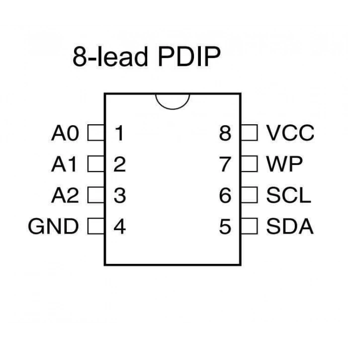AT24C04 DIP-8 EEPROM Entegresi