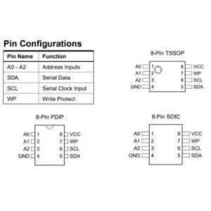AT24C16 - SO8 SMD EEPROM Entegresi
