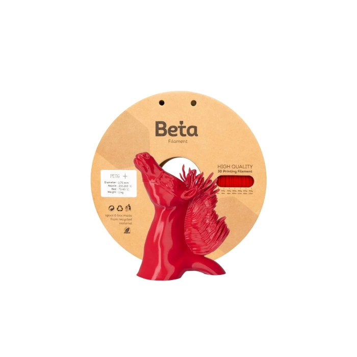 Beta PETG+ Filament Red