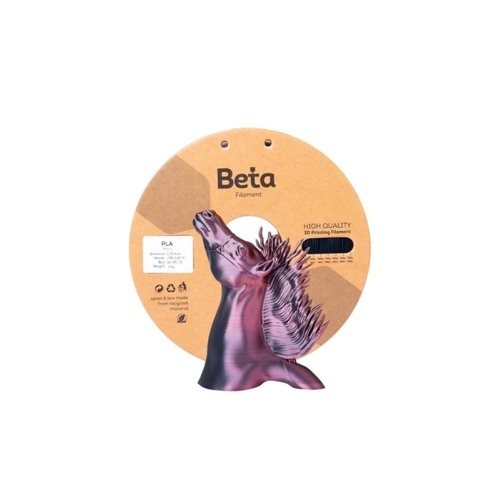 Beta Pla-Magic Silk Filament Black Red