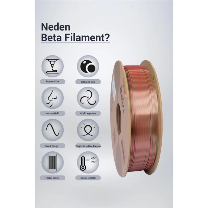 Beta Pla-Magic Silk Filament Red Green