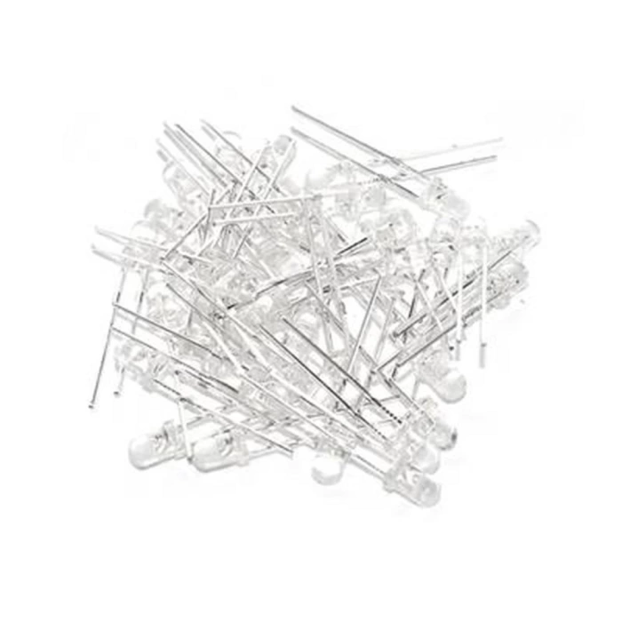 Beyaz Flaşör 2 Bacaklı LED 5mm