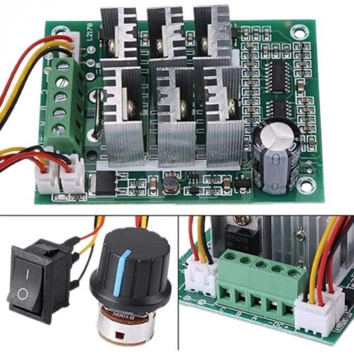BLDC 5-36V 15A Fırçasız Motor Sürücü - Brushless Driver