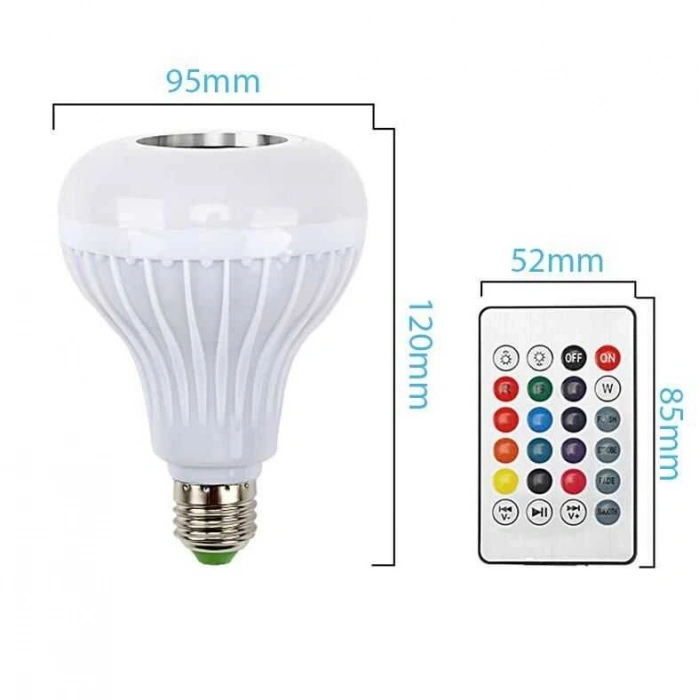 Bluetooth Hoparlör Akıllı RGB Led Ampul Lamba