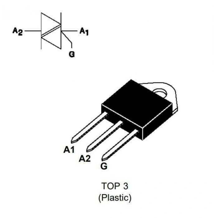 BTA41 - TO247 40A 600V Triyak