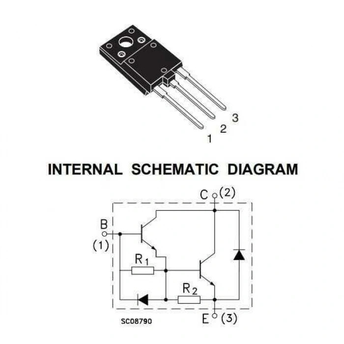 BU808DFX - TO247 NPN Orijinal TV Transistorü