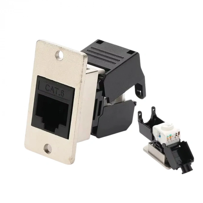 CAT6 RJ45 Dişi Panel Tipi Konnektör - SCAT6-C1