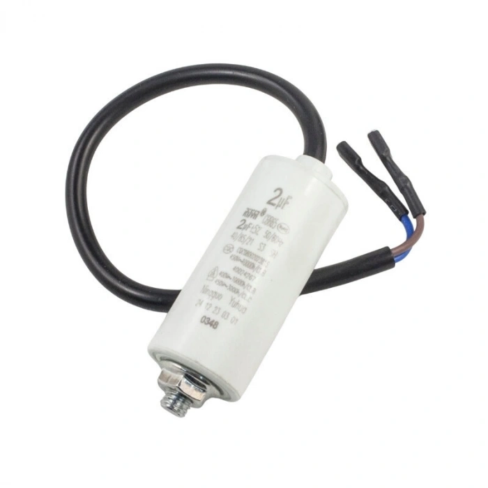 CBB65 2uF 450V Kablolu Daimi Kondansatör