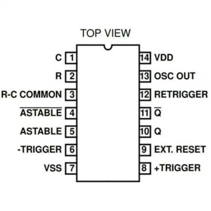 CD4047BE DIP-14 Multivibratör Entegresi
