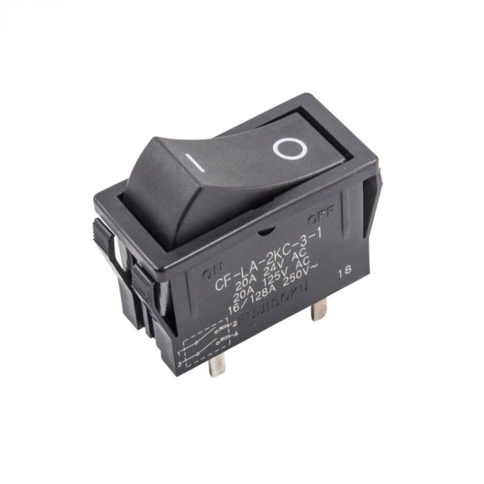 CF-LA-2KC-3-1 DPST On/Off Anahtar 4 Pin
