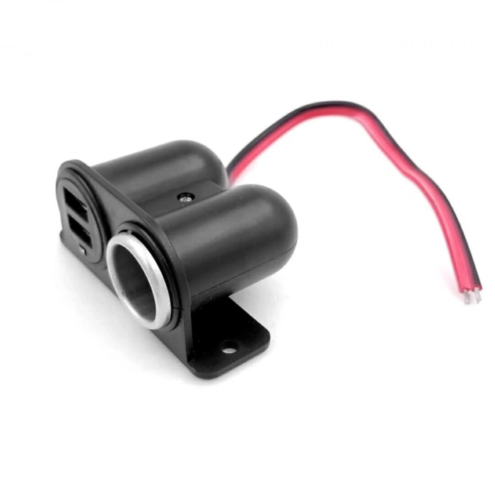 Çift USB Dişi Araç Çakmak Soketi